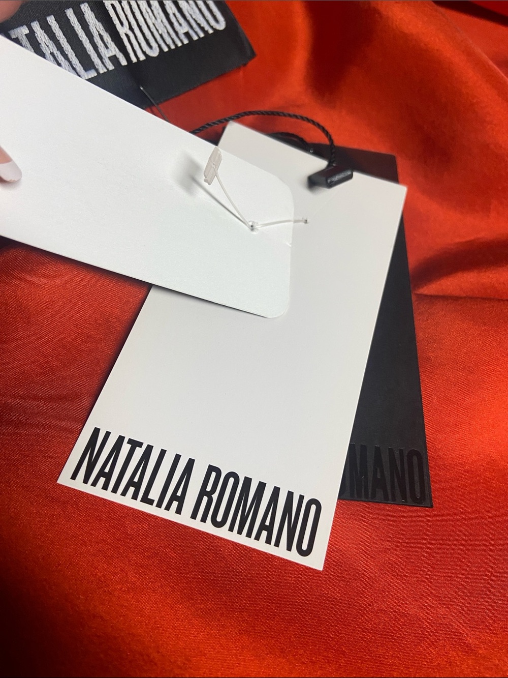 NATALIA ROMANO Fairy Flame Orange Cape Shaw Silk One Size Be Your Own Super Hero - Picture 6 of 6